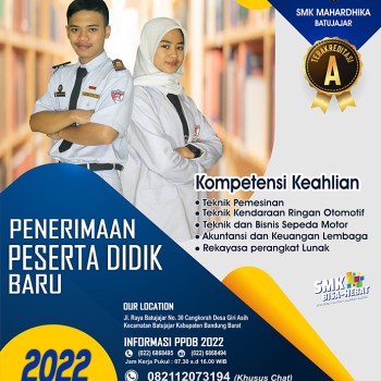 PPDB SMK MAHARDHIKA TA. 2022/2023 TELAH DIBUKA