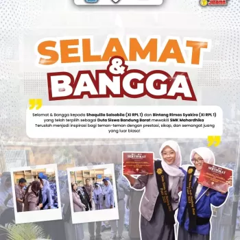  Shaquilla Salsabila (XI RPL 1/OSIS) dan Bintang Rimas Syaki